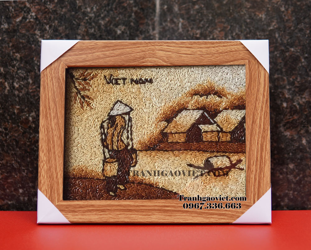 tranh gạo ghánh bước