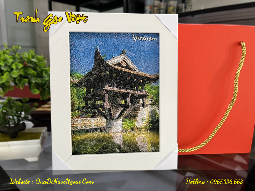 tranh gạo ch&ugrave;a một cột