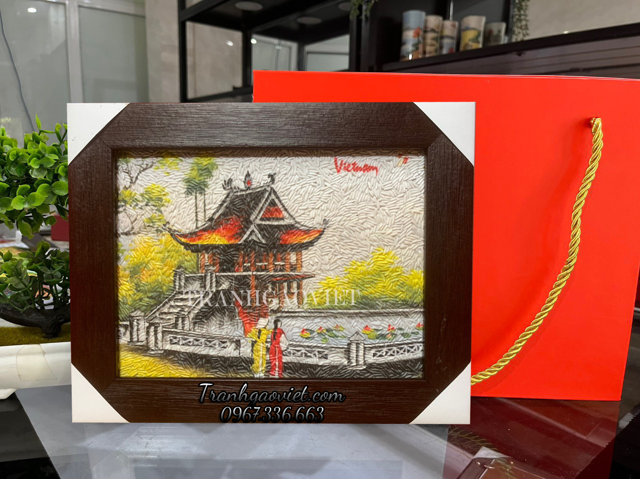 Tranh gạo chùa một cột