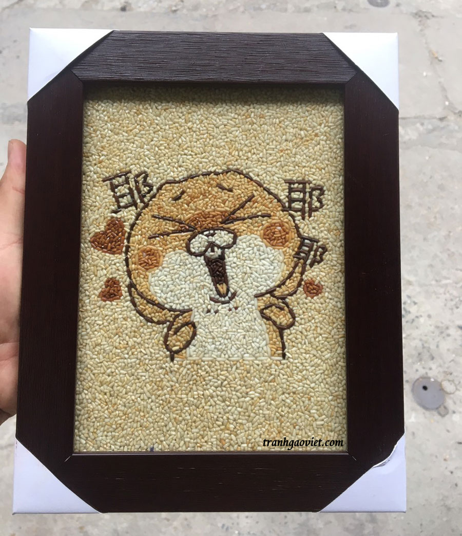 tranh gạo theo y&ecirc;u cầu