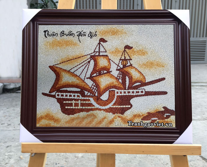Tranh thuận buồm xu&ocirc;i gi&oacute;