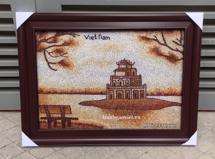 Tranh gạo th&aacute;p r&ugrave;a H&agrave; Nội