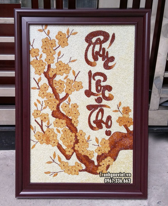 tranh ph&uacute;c lộc thọ