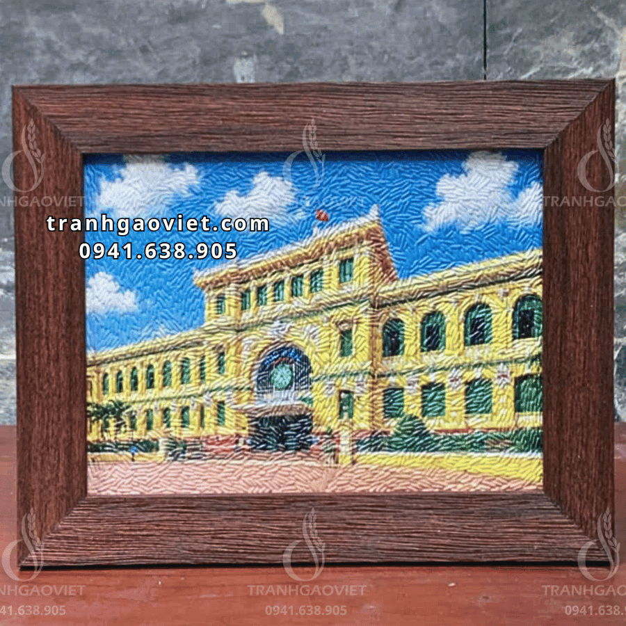 Treanh Gạo M&agrave;u Bưu Điện TP. Hồ Ch&iacute; Minh